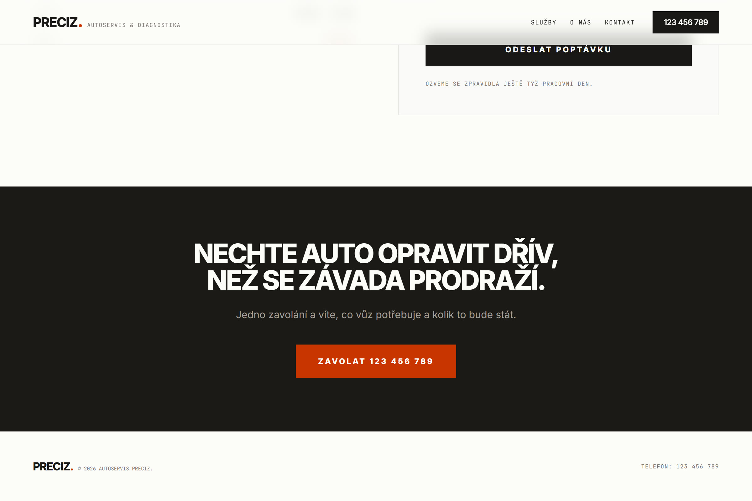 Závěrečná výzva: Nechte auto opravit dřív, než se závada prodraží